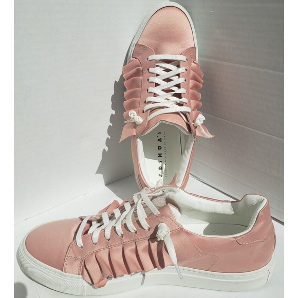 Joshua Sanders Womens Satin Pink Barbie Ruffled Sneakers EU 41 US 10 NY/Italy - Picture 2 of 13
